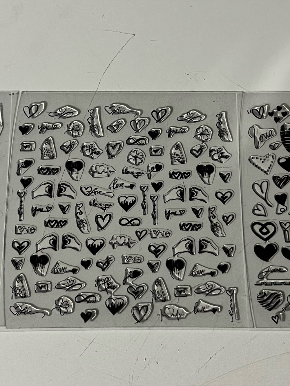 3D Embossed Nail Stickers